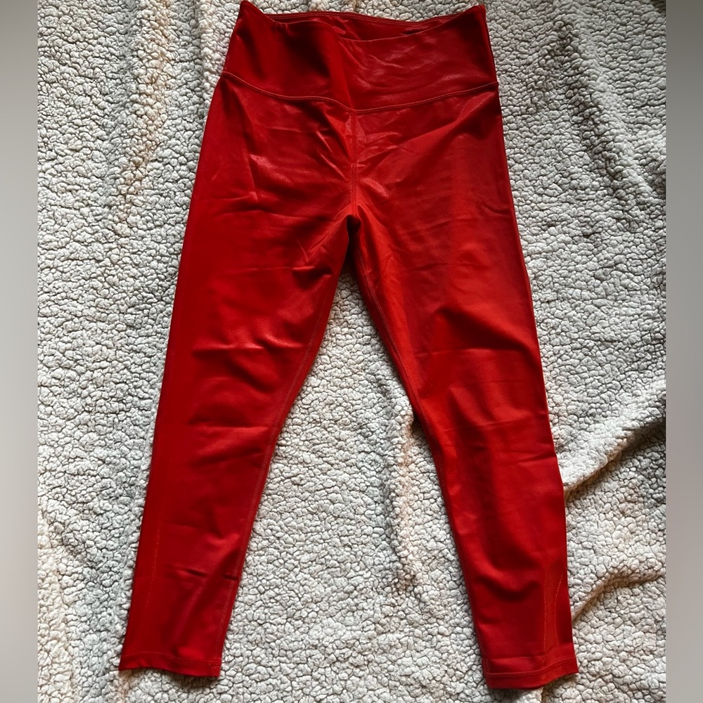 Zyia Metallic Tangerine Light and Tight Leggings